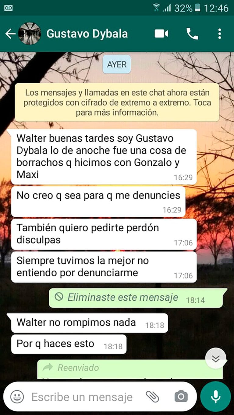 *HASTA LAS MANOS* Denunciaron al hermano de Dybala de robar un auto en Córdoba: el chat que lo complica