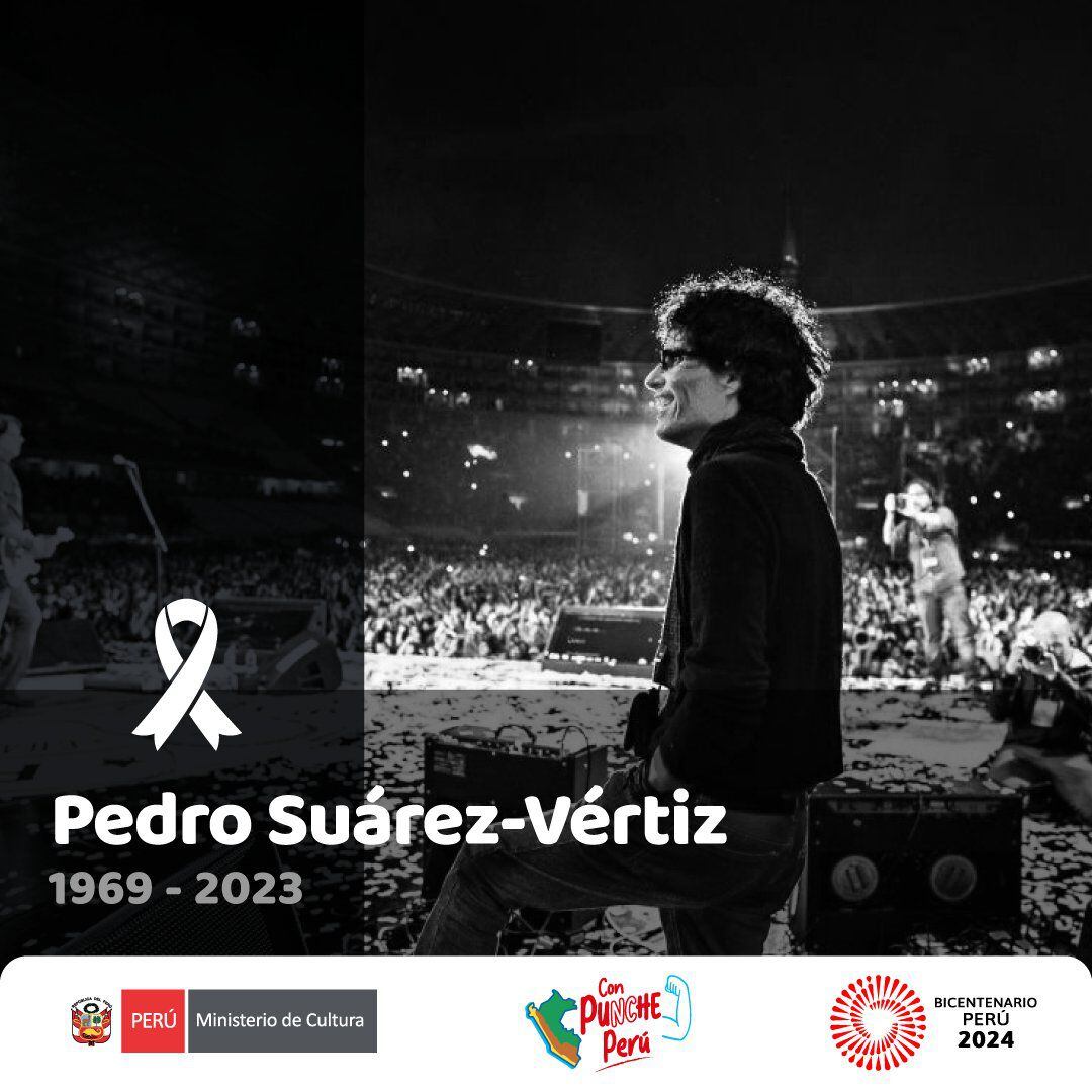 El ministerio de Cultura envió un sentido mensaje por el fallecimiento de Pedro Suárez Vértiz