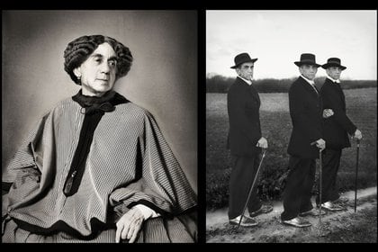 Representaciones de una foto de Nadar en 1864 y una de August Sander de 1914