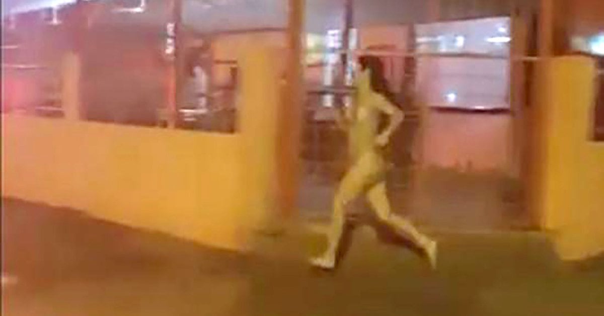 Corrió Desnuda Por Las Calles De Paraguay Persiguiendo A Su Novio Que