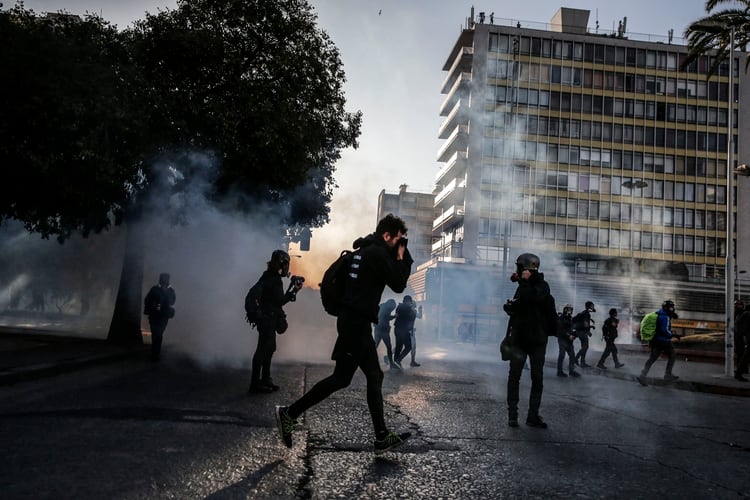 Los incidentes en las calles (Javier TORRES / AFP)