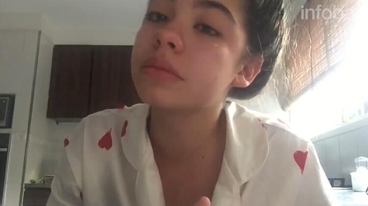 Anna Chiara, en comunicación via Skype. 