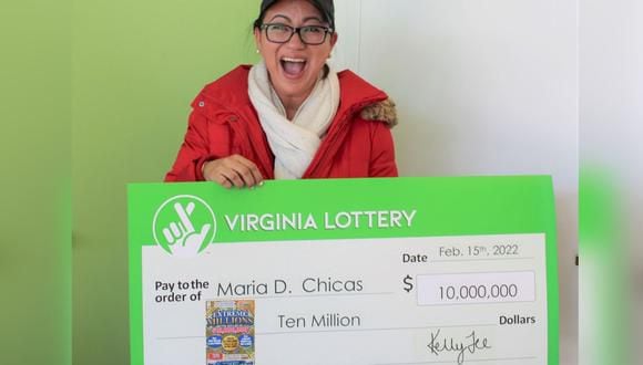 Su esposo le regaló por San Valentín un boleto de lotería de 10 millones de dólares