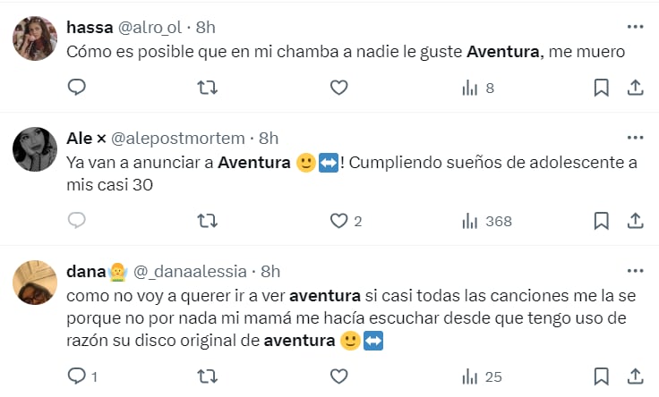Reacción de fans ante concierto de Aventura en Lima.