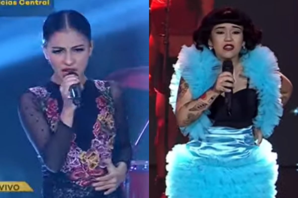 Natalia Jiménez and Mon Laferte went to the final. (Photo: Capture TV)