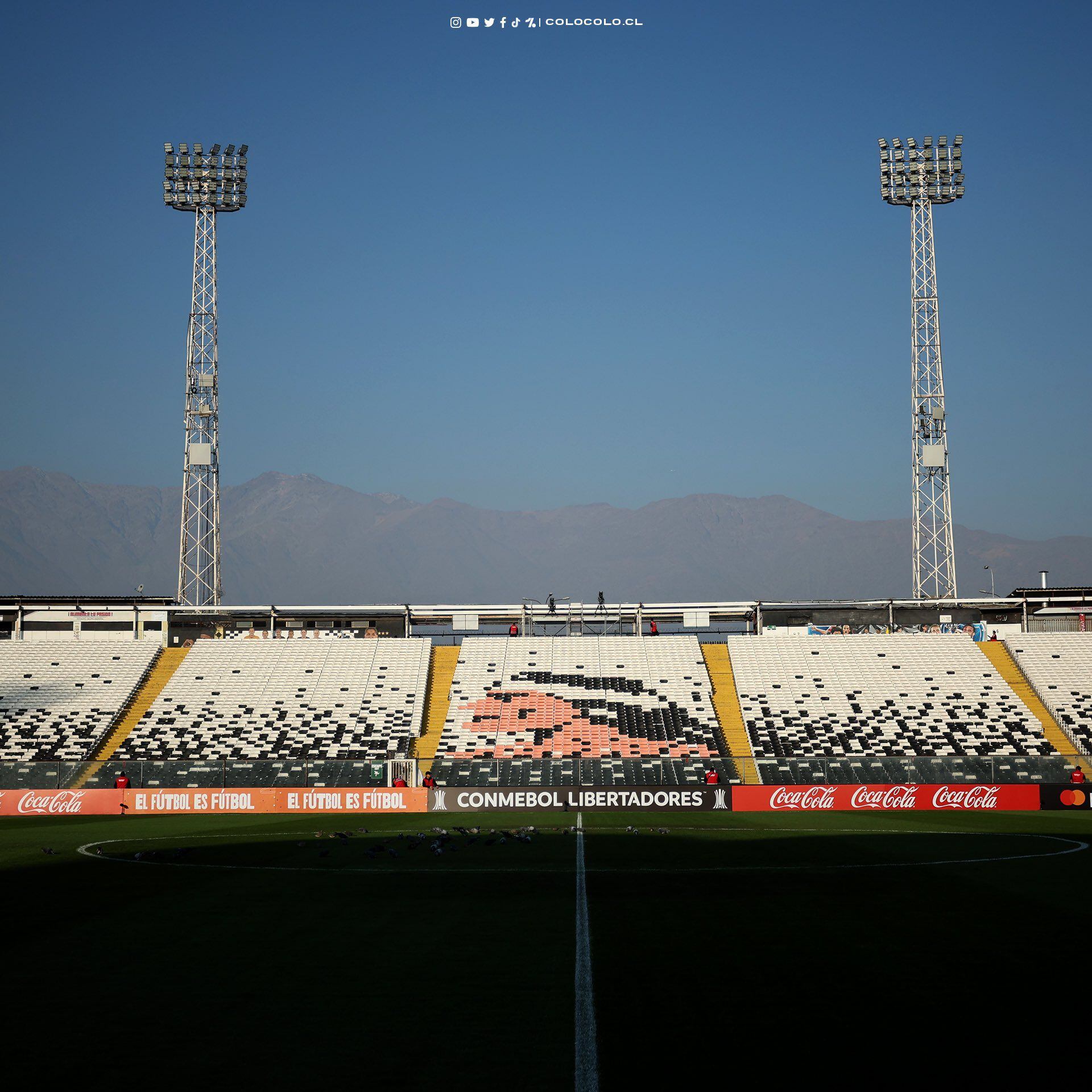 El estadio Monumental de Santiago, donde Colo Colo recibirá a Boca Juniors por Copa Libertadores