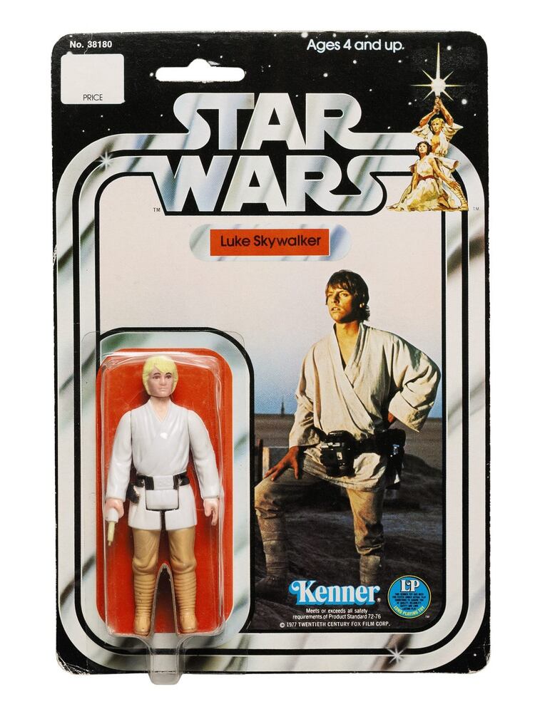 La rara figura de acción de Luke Skywalker está tasada en unos 25.000 dólares (Foto: Cortesía de Sotheby’s)