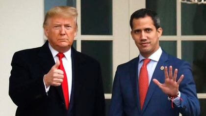 Donald Trump y Juan Guaidó