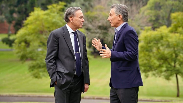 Miguel Ángel Pichetto y Mauricio Macri, la fórmula presidencial de Juntos por el Cambio