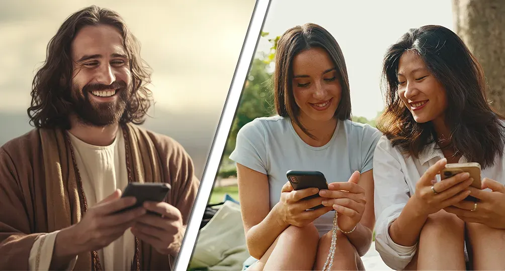 La inteligencia artificial responde como si tuviera la personalidad de estos personajes religiosos. (Text With Jesus)