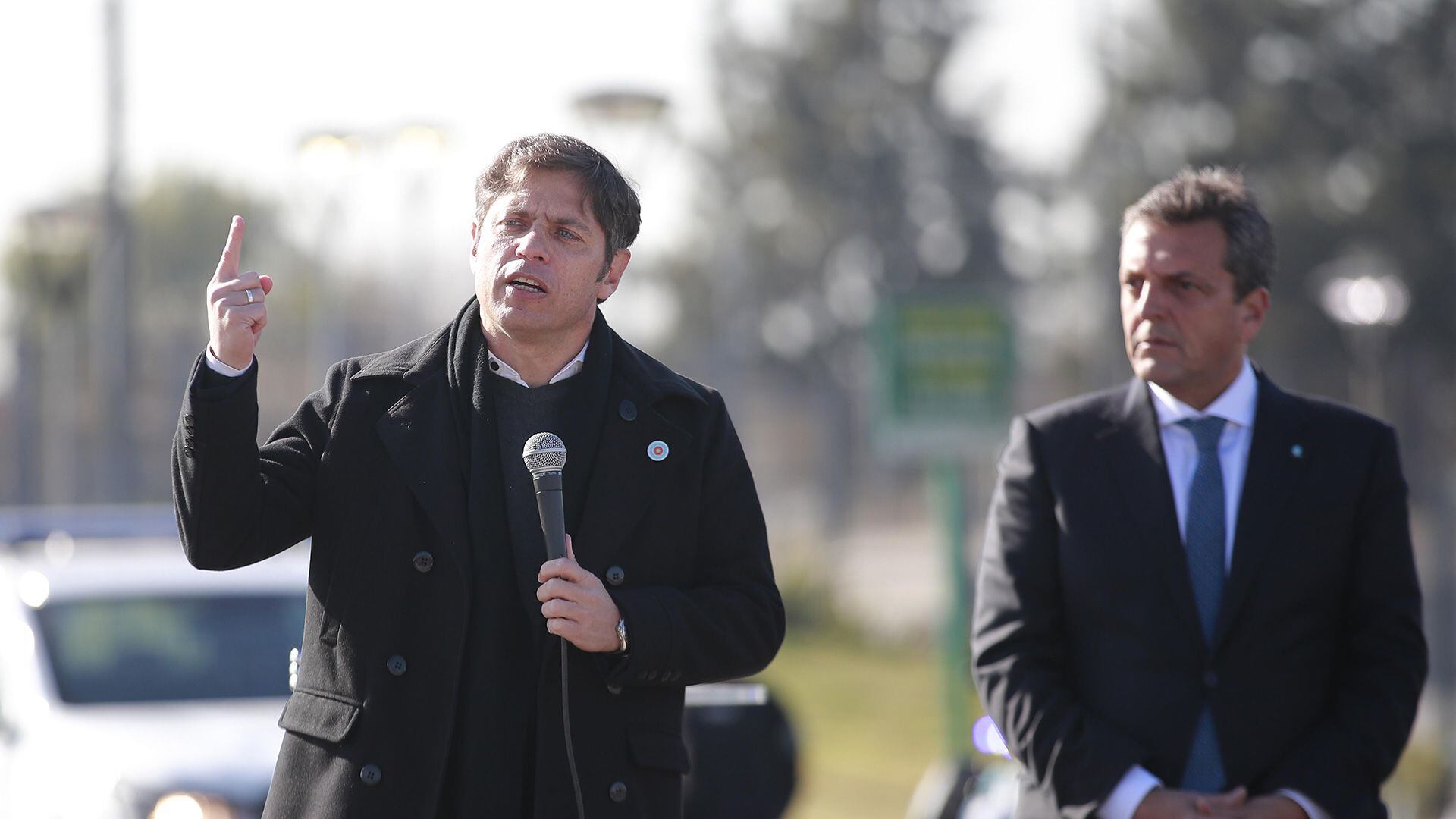 Sergio Massa Axel Kicillof Sergio Berni entrega patrulleros