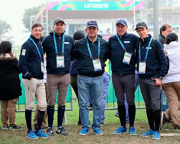 El equipo de ecuestre argentino (Prensa COA)