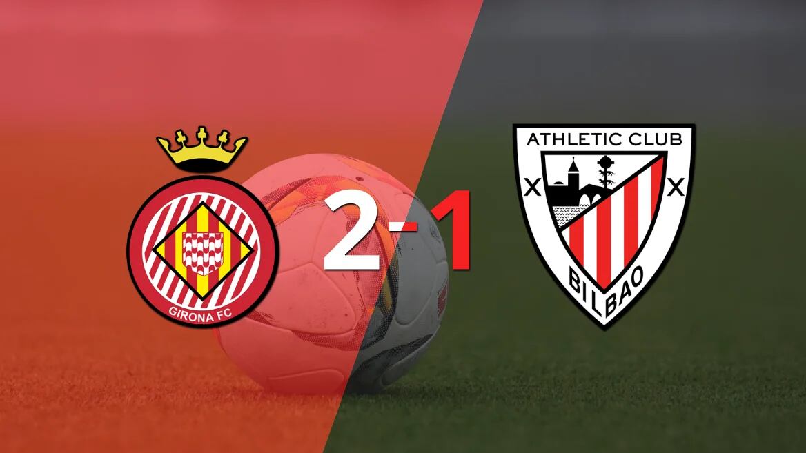 Girona logró una victoria de local por 2 a 1 frente a Athletic Bilbao