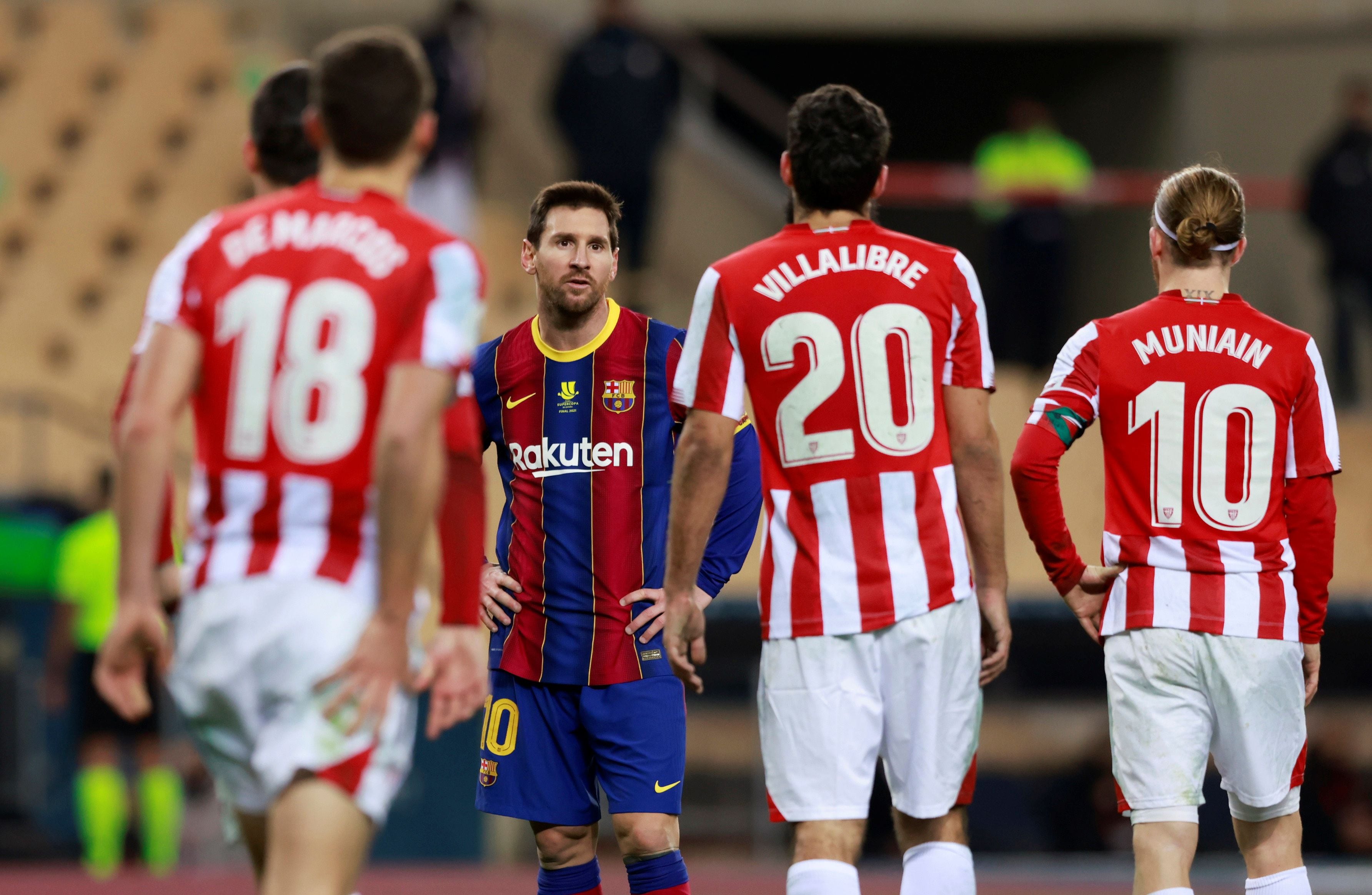 El Barcelona se mide al Bilbao por tercera vez en el año (Reuters)