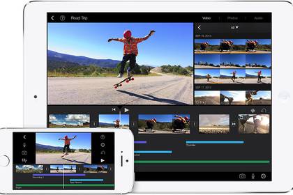 iMovie está integrada a las plataformas móviles de Apple. 