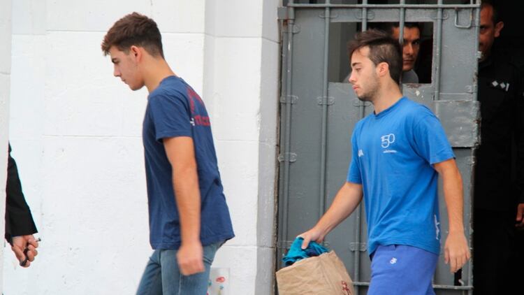 Alejo Milanesi (20) y Juan Pedro Guarino (19) fueron liberados el pasado lunes 