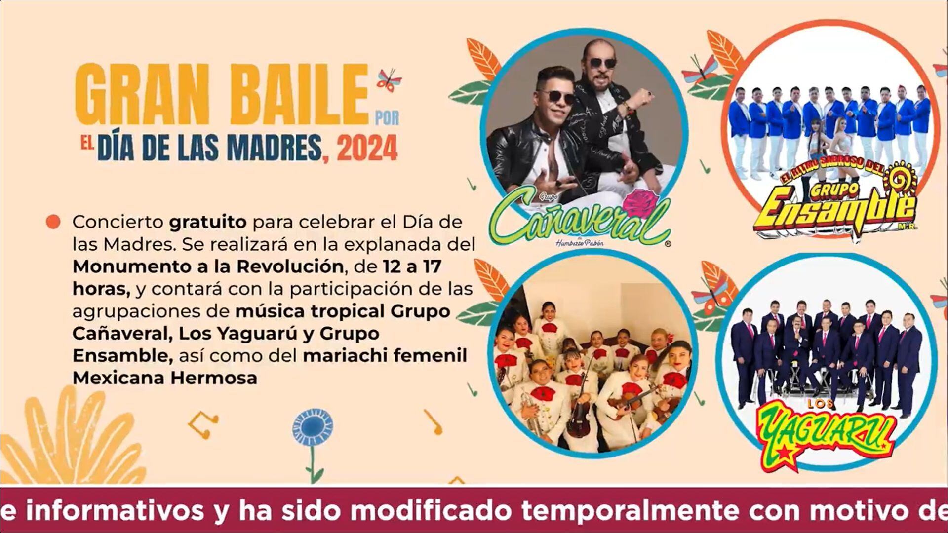 Yaguarú - Grupo Cañaveral - Festival Día de las Madres CDMX