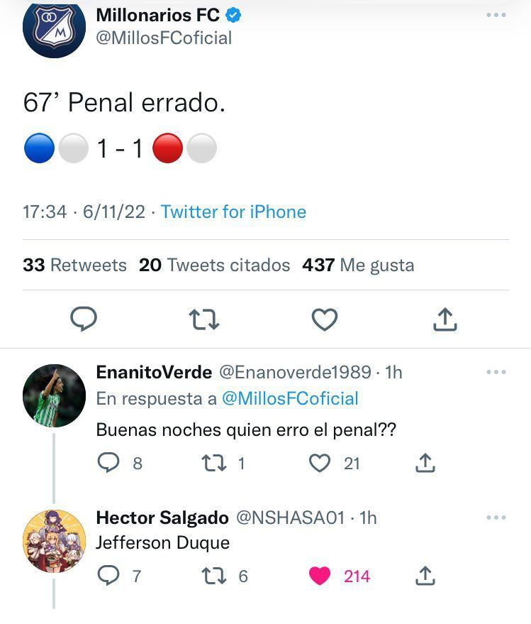 Los mejores memes que dejó el empate entre Millonarios y Santa Fe por los cuadrangulares semifinales de la Liga BetPlay.