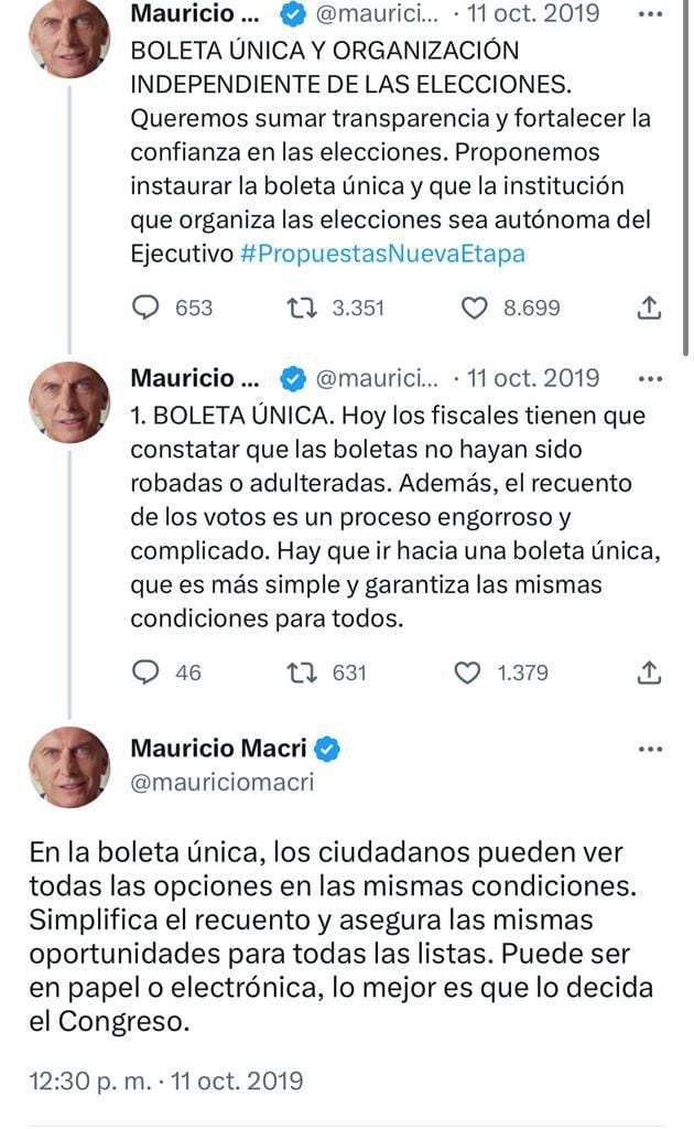 Mauricio Macri-Boleta Única