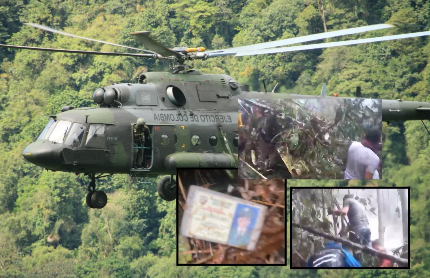 En el siniestro murieron los nueve militares que iban a bordo del helicóptero - crédito Fuerzas Militares/ Redes sociales