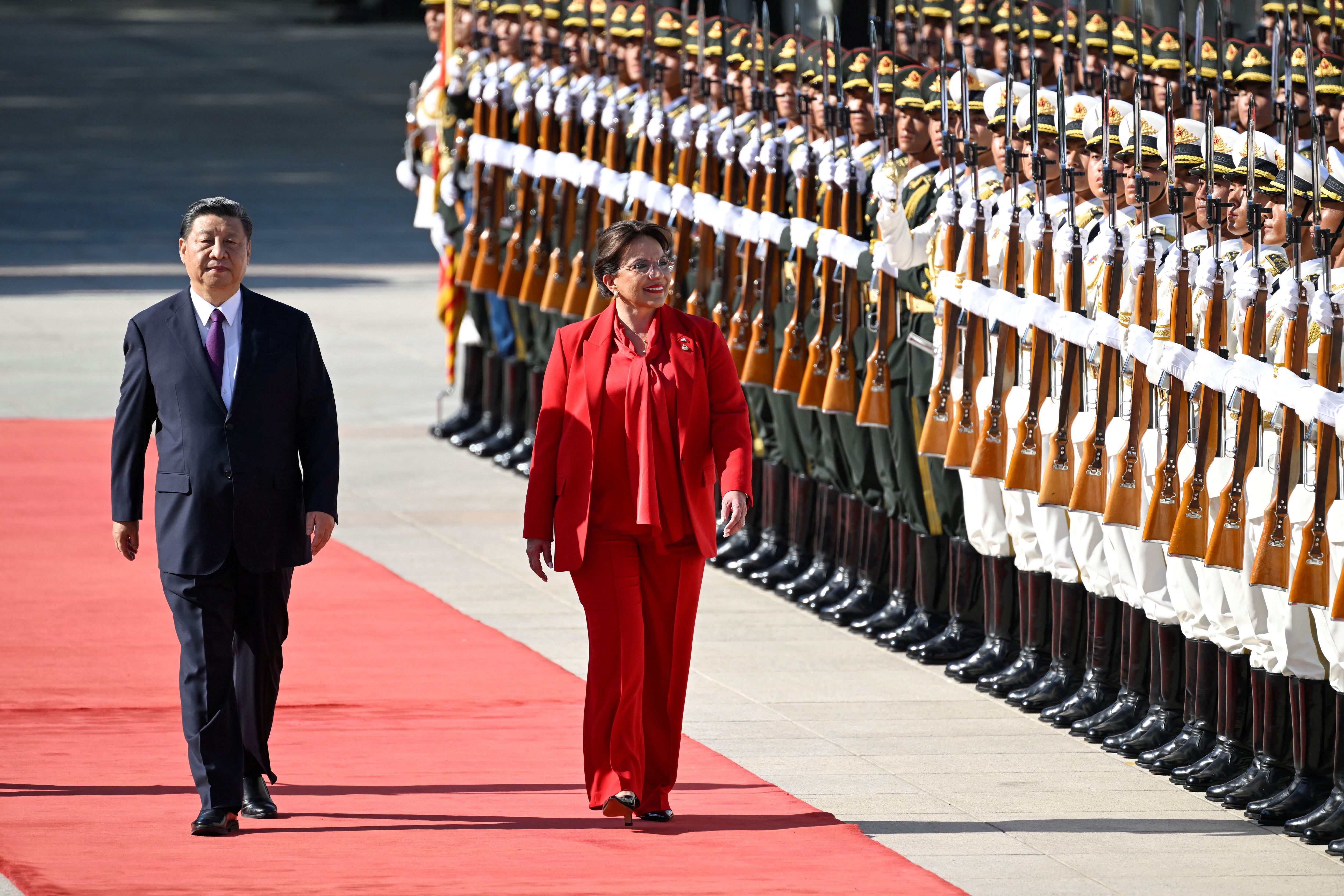 La visita de la mandataria de Honduras Xiomara Castro a China (Wang Zhao/Pool via REUTERS)