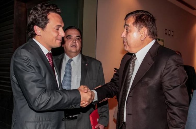 Emilio Lozoya, ex presidente de Pemex, y Alonso Ancira, dueño de Altos Hornos de México (AHMSA) FOTO: ARCHIVO JUAN PABLO ZAMORA/CUARTOSCURO.COM