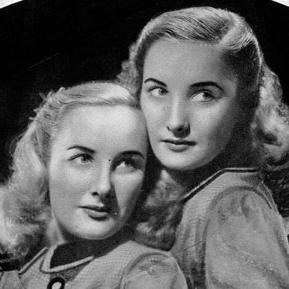 Las gemelas Mirtha y Silvia Legrand, durante su juventud