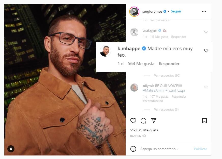 El cambio de look de Sergio Ramos después de que Kylian Mbappé lo llamara “feo” y la reacción de Neymar