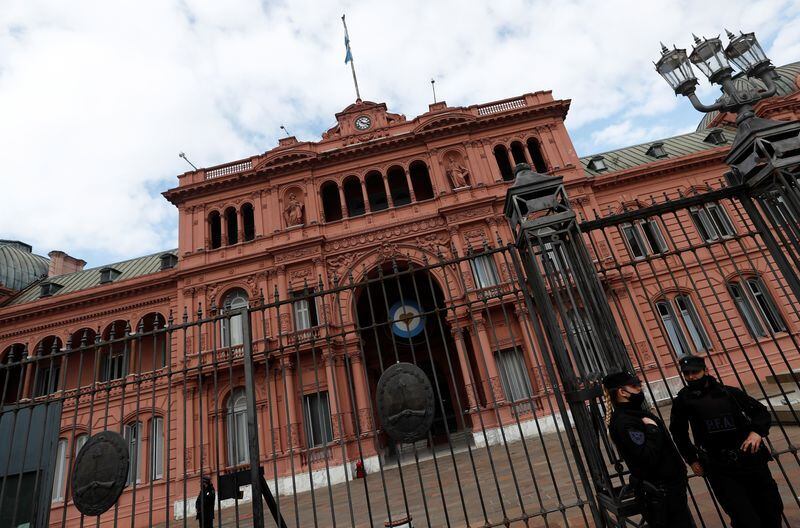 Vista general del exterior de la Casa Rosada (REUTERS/Agustín Marcarian)
