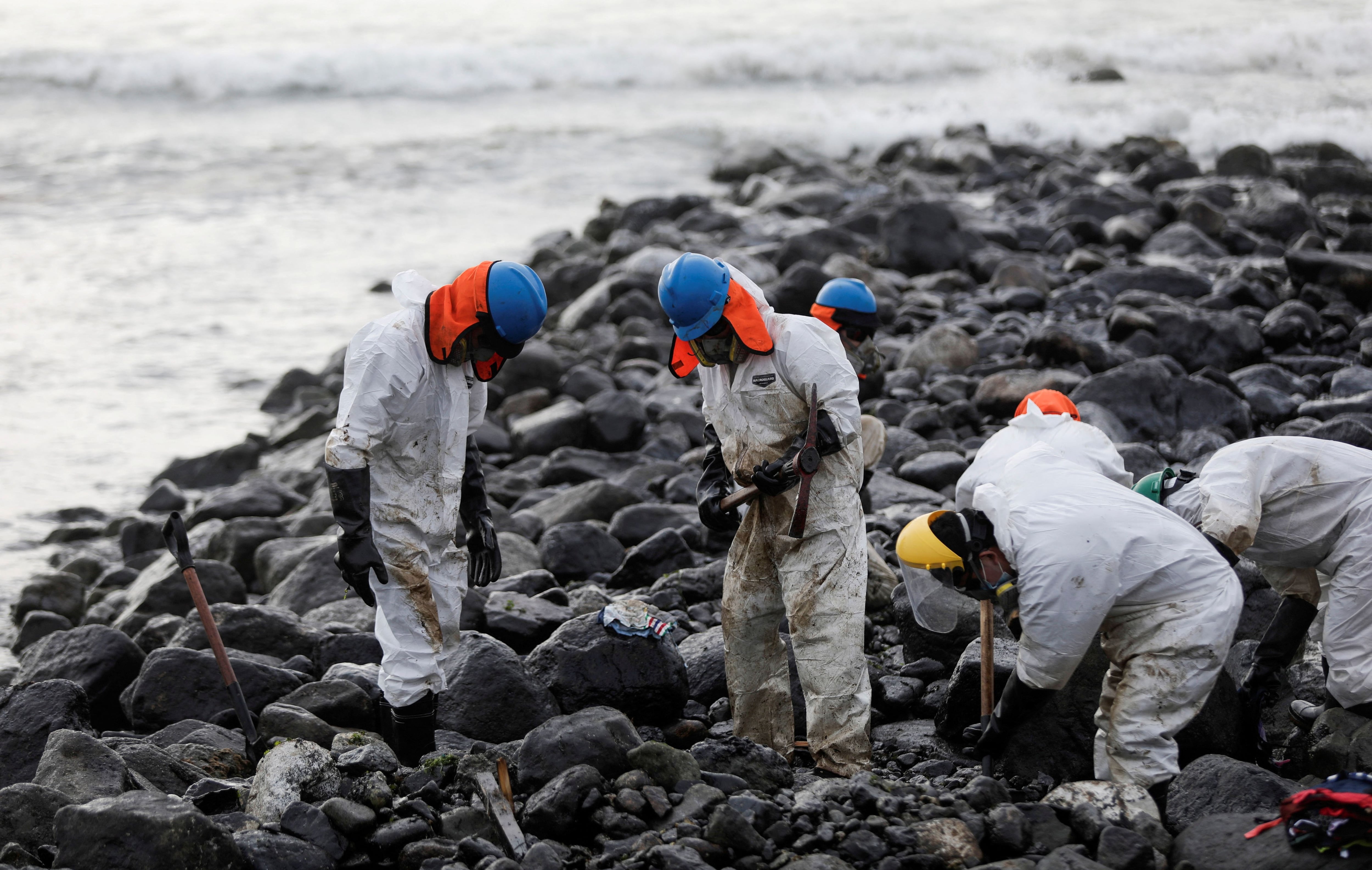 Derrame de petróleo en mar de Ventanilla. (REUTERS/Angela Ponce/File Photo)