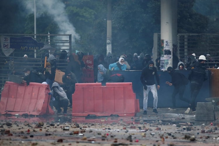 Disturbios en Bogotá, Colombia (REUTERS/Luisa Gonzalez)