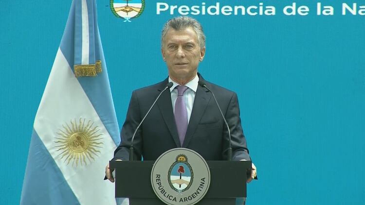 Mauricio Macri, presidente de la Nación 