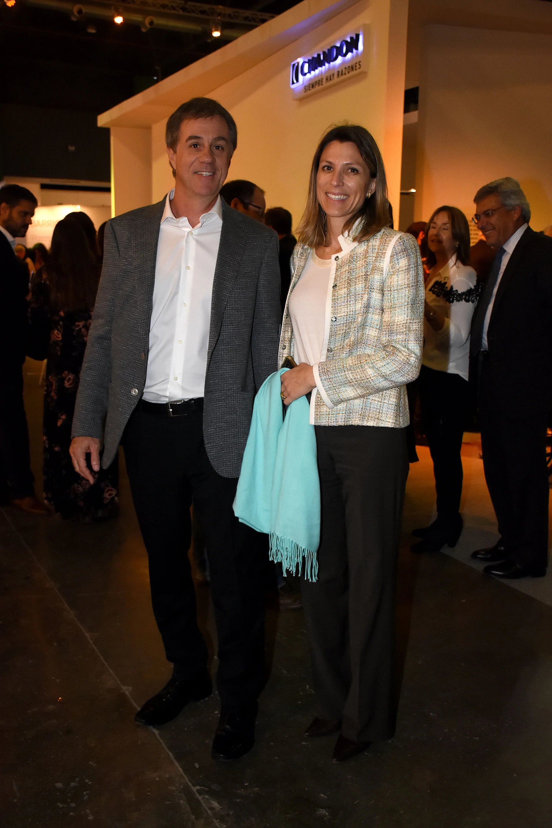 Isela Costantini, ex presidenta de Aerolíneas Argentinas, y Fernando Cinalli