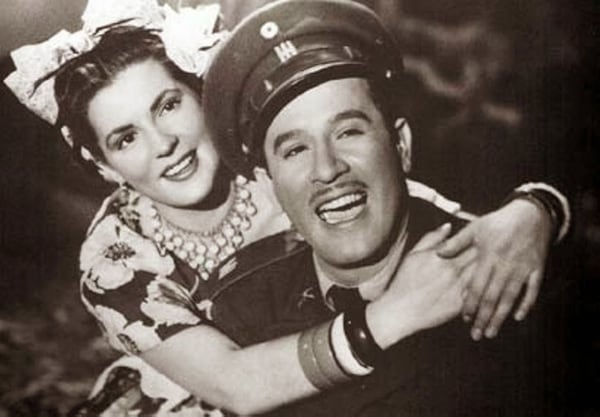 Pedro Infante con su primera esposa, Lupita Torrentera