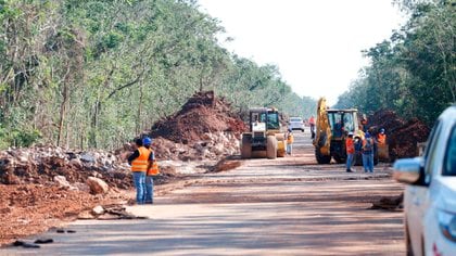 Obras del Tren Maya (Foto: Cuartoscuro)