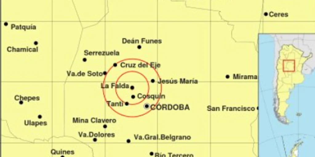 Un fuerte temblor sacudió a Córdoba y se escuchó un gran estruendo