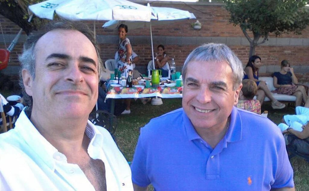 Carlos Monti y su amigo Fernando Nigro
