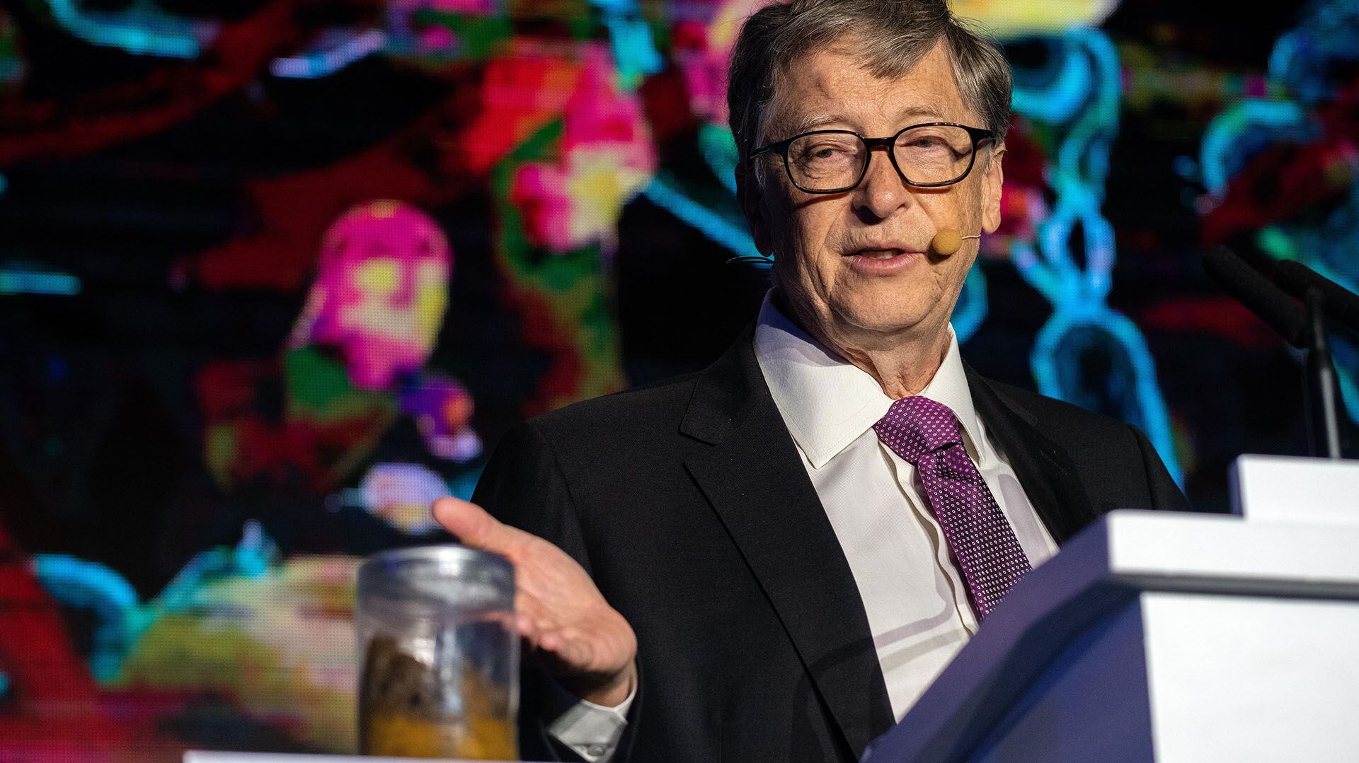 Bill Gates, fundador de Microsoft, compartió un "10YearsChallenge" muy particular para la humanidad (Nicolas ASFOURI / AFP)