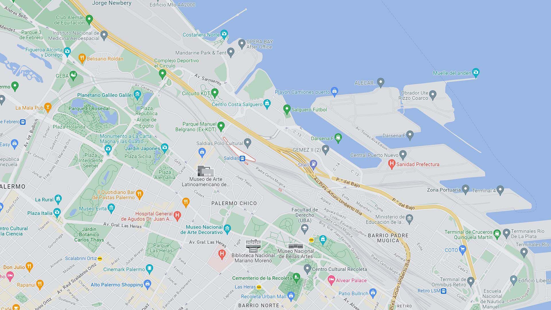 Mapa de la zona que se dan los primeros pasos para intentar recuperarla