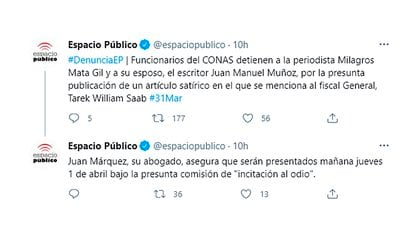 Los tuits de Espacio Público