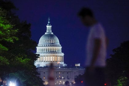 En la noche del discurso del presidente Joe Biden ante el Congreso. REUTERS/Jonathan Ernst