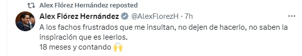 Alexander Flórez lanzó pulla a quienes lo critican, con particular video haciendo ejercicio - crédito @AlexFlorezH/X