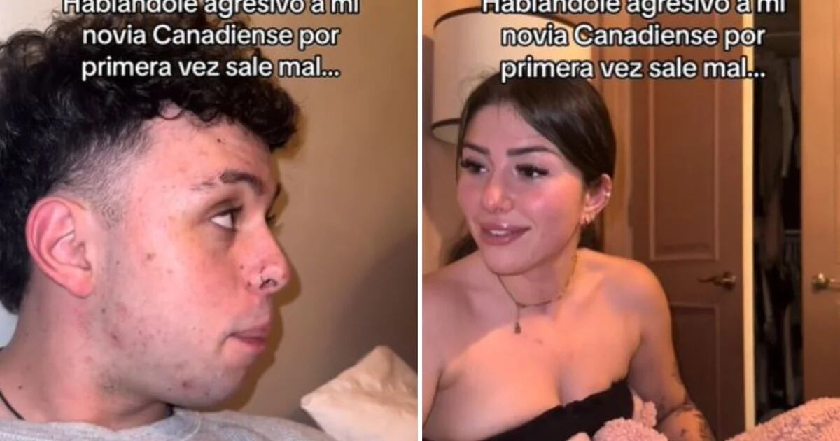 Mexican man surprised by his Canadian girlfriend's reaction after defending himself with the rudeness he taught her |  VIDEO