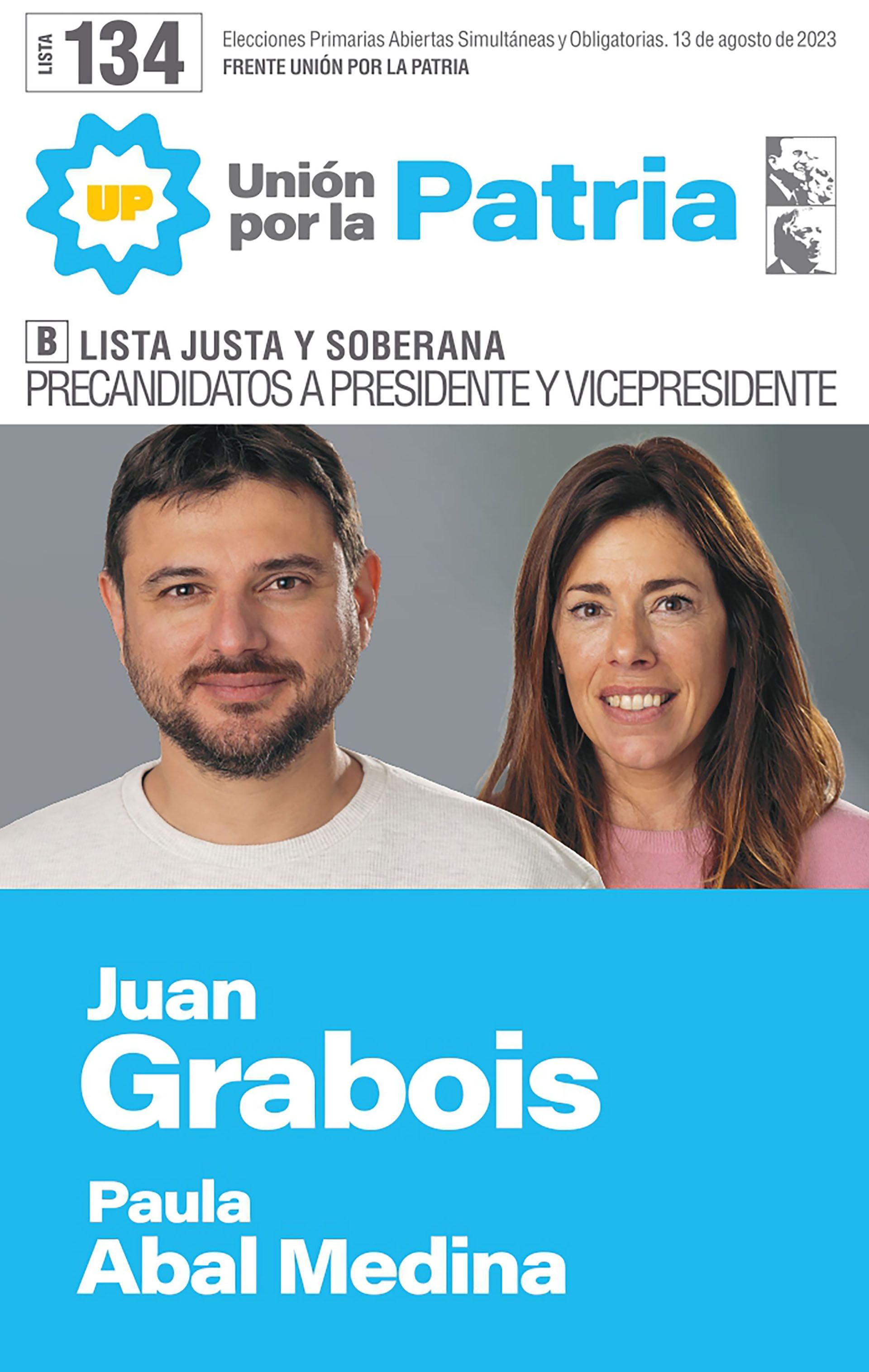 El dirigente social, Juan Grabois, encabeza una lista alternativa por Unión por la Patria 