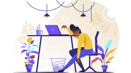 Trabajamos las 24 horas del día, no hay descansos, trabajamos todo el tiempo.  Y dado que no existe una división clara entre trabajo y no trabajo, trabajamos mucho más (Shutterstock.com)