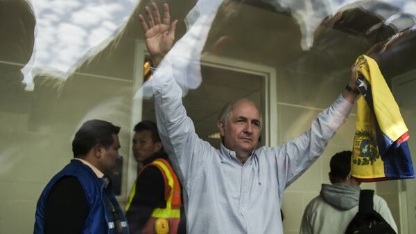 Antonio Ledezma aterrizó el sábado en Madrid tras escapar de Venezuela