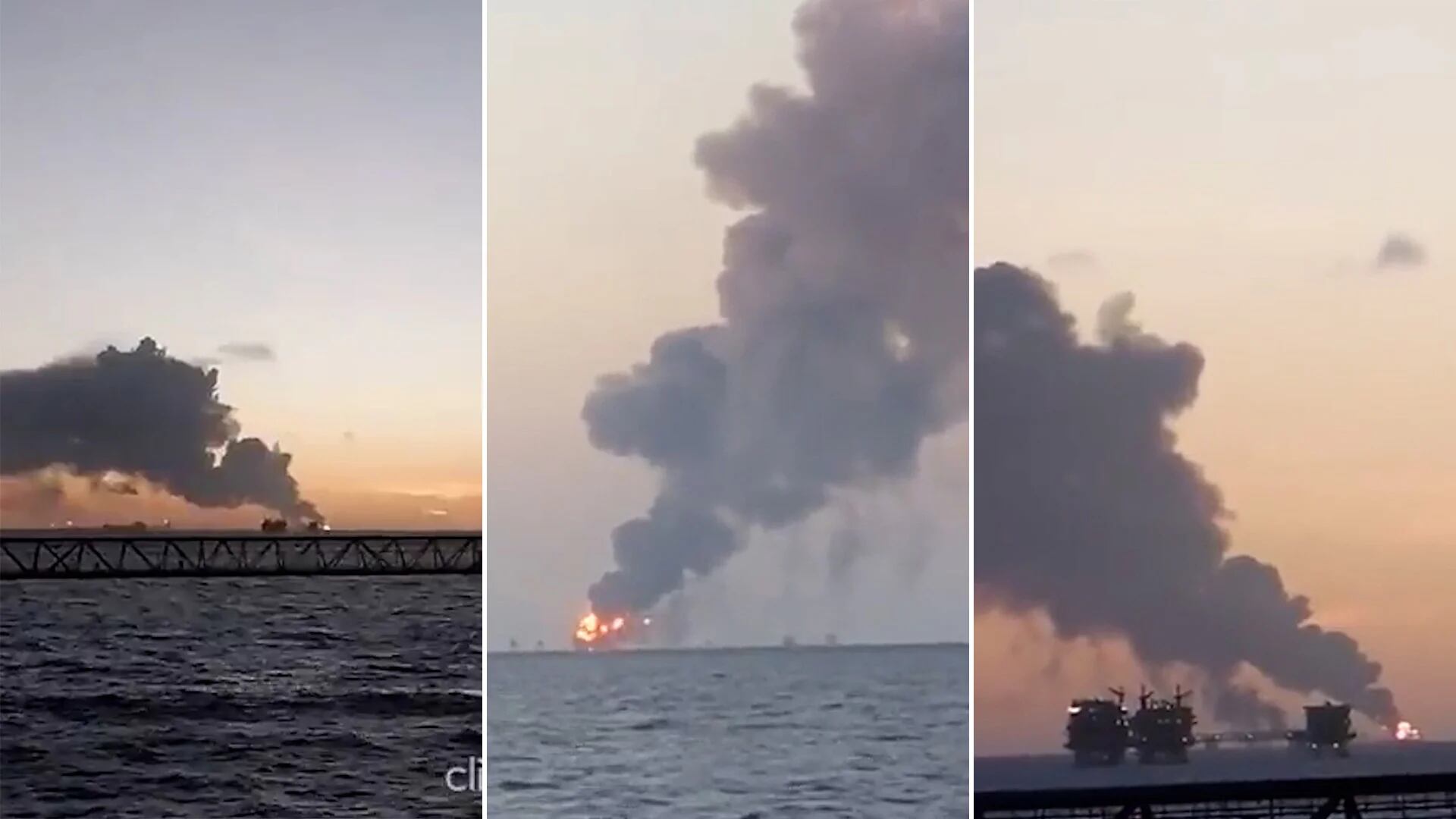 Videos que circulan en redes sociales, mostraron la magnitud del incendio. Capturas: TW