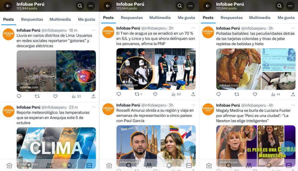 X eliminó los titulares en los enlaces de cualquier tipo y ahora solo se muestran etiquetas con la dirección del sitio web. (Infobae)