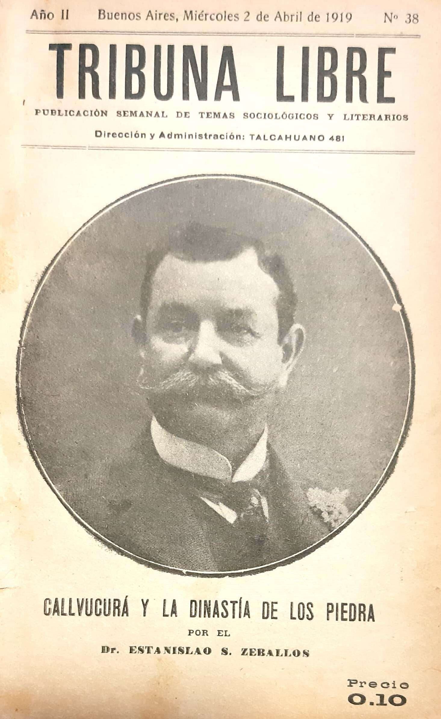 En 1884 Estanislao Zeballos editó la vida de Calfucurá, que en años posteriores salió en entregas