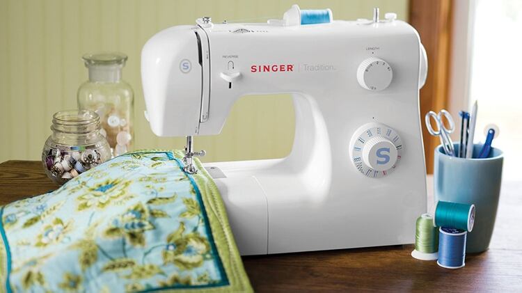 Uno de los últimos modelos de las máquinas de coser Singer.